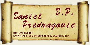 Daniel Predragović vizit kartica
